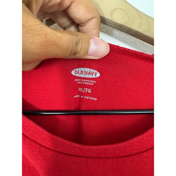 Old Navy Chillin’ Red Graphic Tee Shirt Men’s XL - Picture 2 of 6